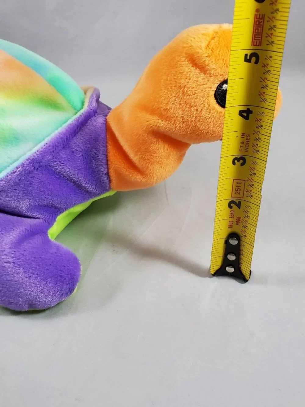 Ty Pillow Pals SNAP the Turtle Plush Tie-Dye Shell Orange Head Vintage 1998